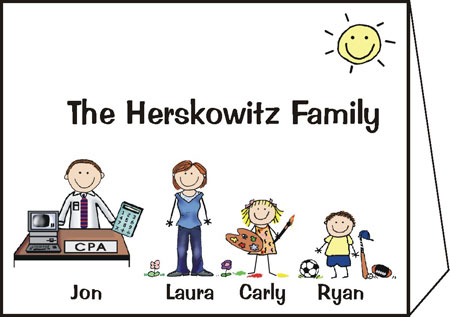 Pen At Hand Stick Figures - Full Color Gift Enclosure Cards (GEFO-2) Pen At Hand Stick Figures - Full Color Gift Enclosure Cards (GEFO-2)